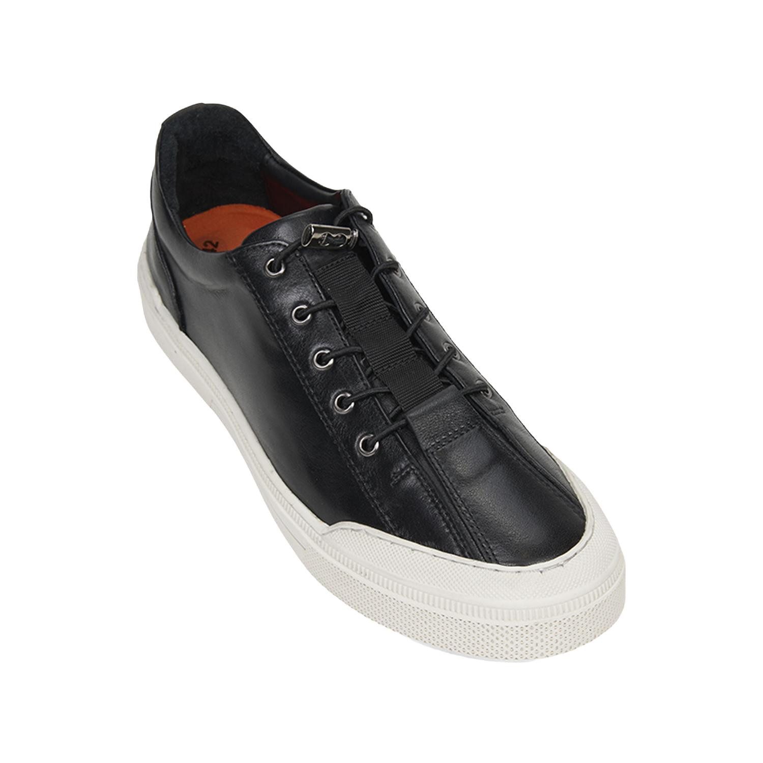 Desa Desa Herren-Sneaker aus echtem Leder, Schnürschuhe, strapazierfähige F Sneaker