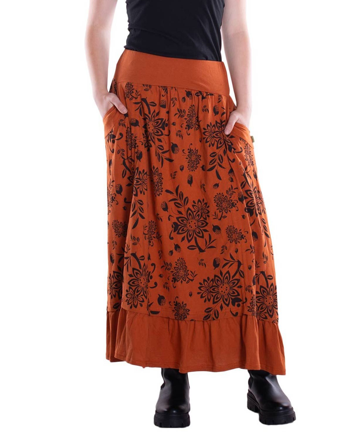 Vishes Maxirock Langer Damen Maxi-Rock längen-verstellbar günstig online kaufen