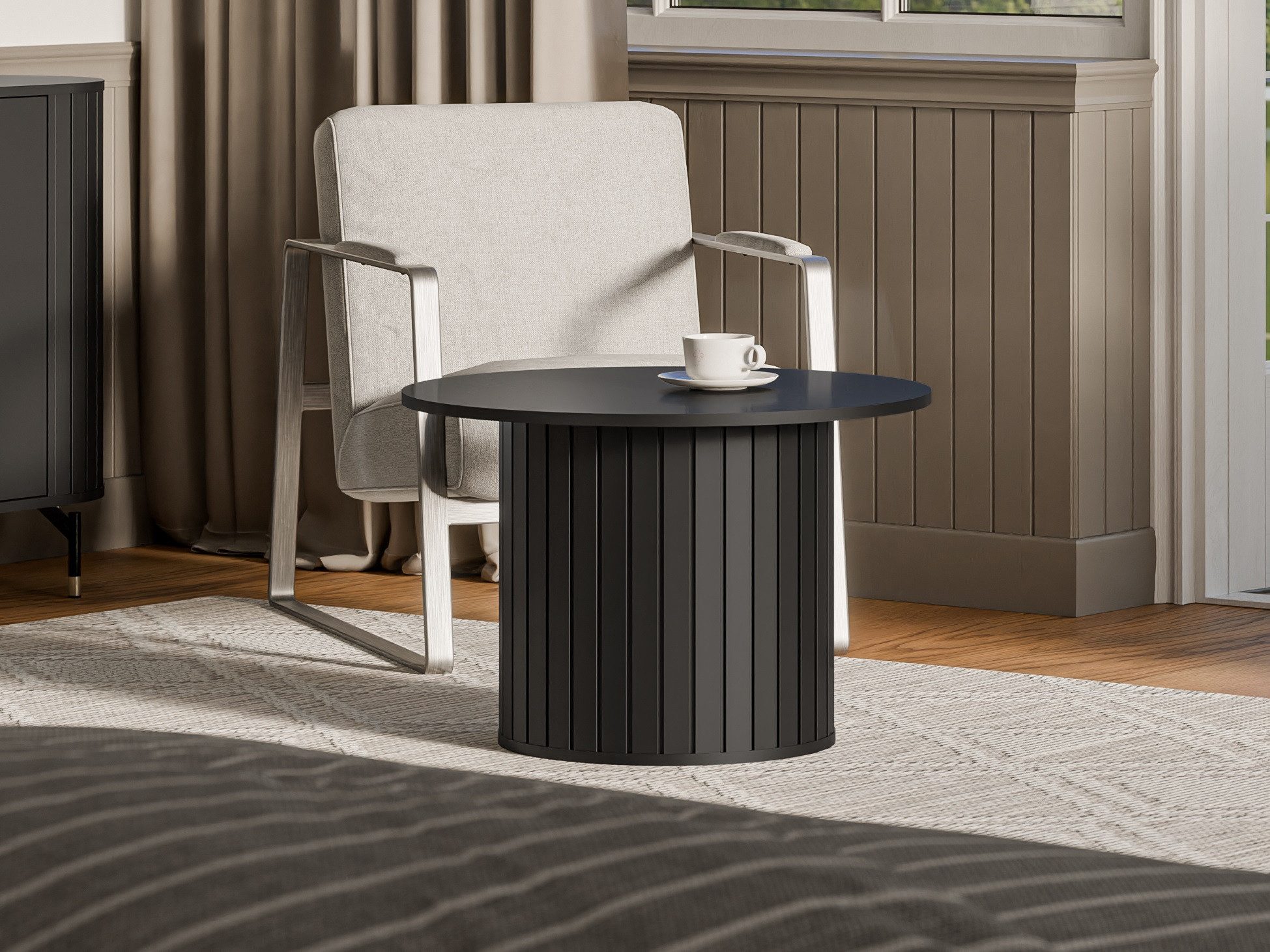 designimpex Couchtisch Design Couchtisch Roma DO-7 rund Wohnzimmertisch Bei günstig online kaufen