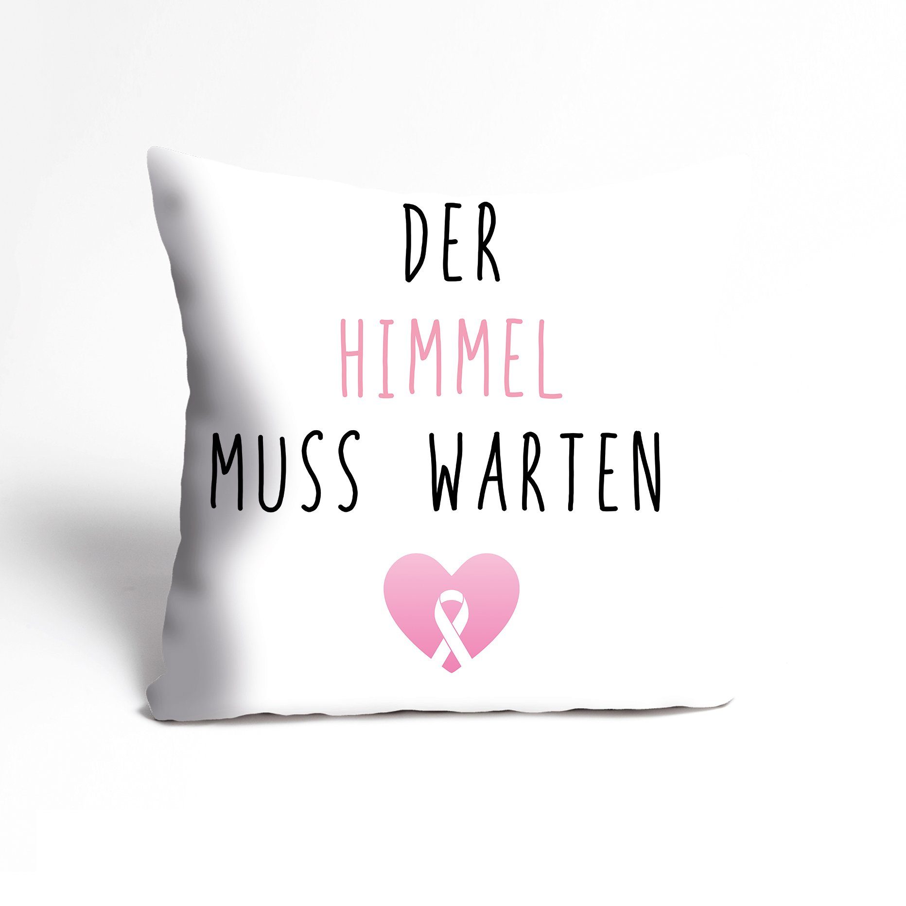 Kissenhülle Cancer club Stück), - Kissenbezug Der think Pinktober, - Weiß/Pink queence 40x40 muss pink - warten (1 Himmel Zierkissenbezug cm - -