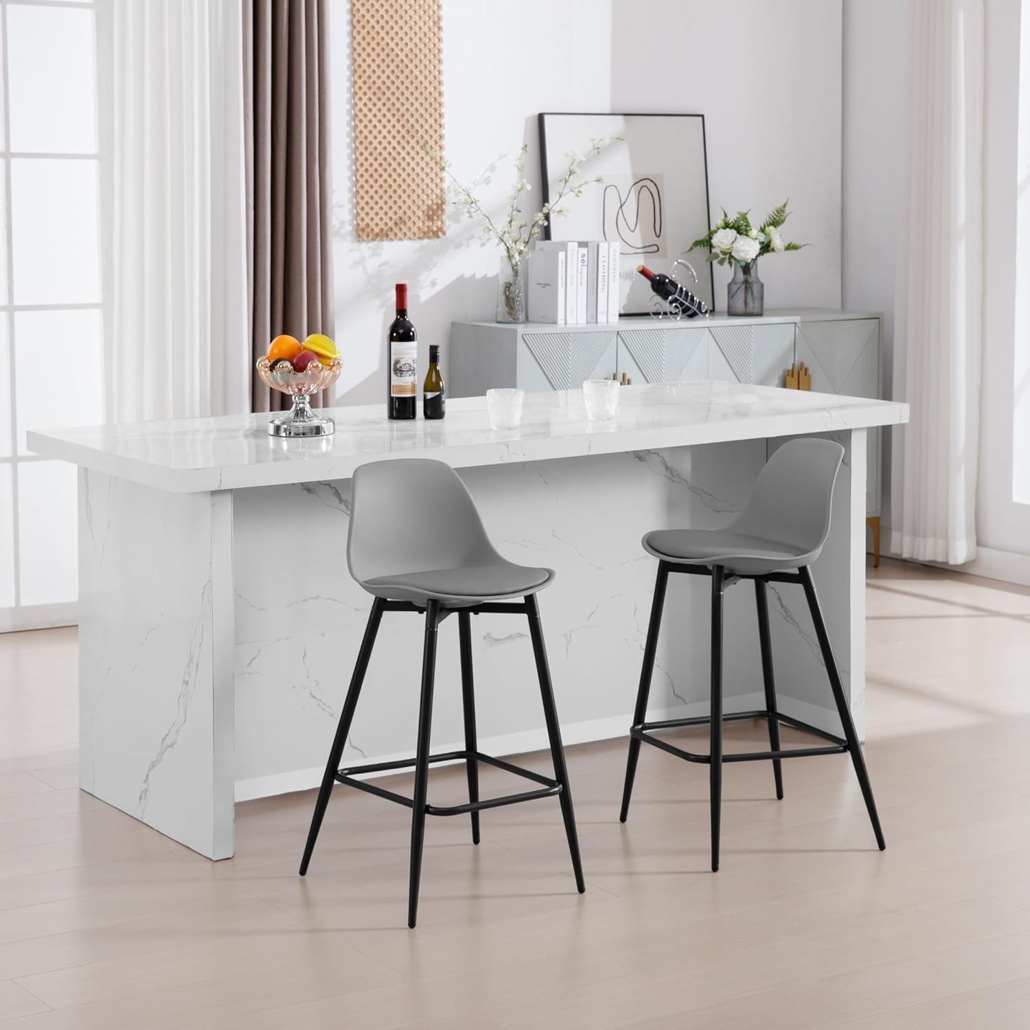Klihome Barhocker (4 St), hoher Hocker günstig online kaufen