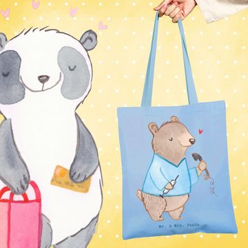 Mr. & Mrs. Panda Tragetasche Medizinische Fachangestellter Herz - Sky Blue - Geschenk, Medizinisch (1-tlg), Lange Tragegriffe