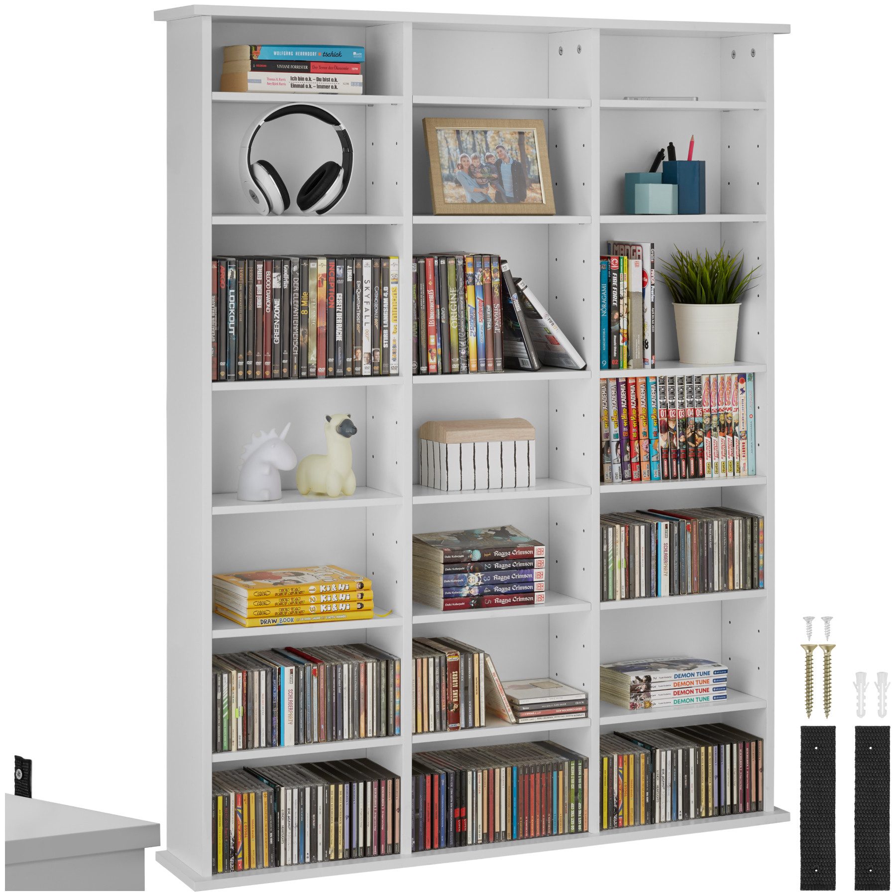 tectake CD-Regal CD DVD Regal, Set günstig online kaufen