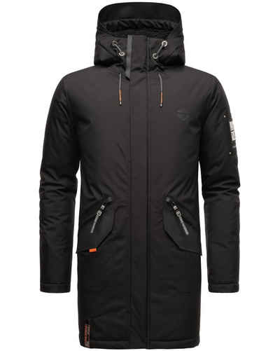 Stone Harbour Wintermantel Ragaan modischer Herren Winterparka mit Teddyfell Futter