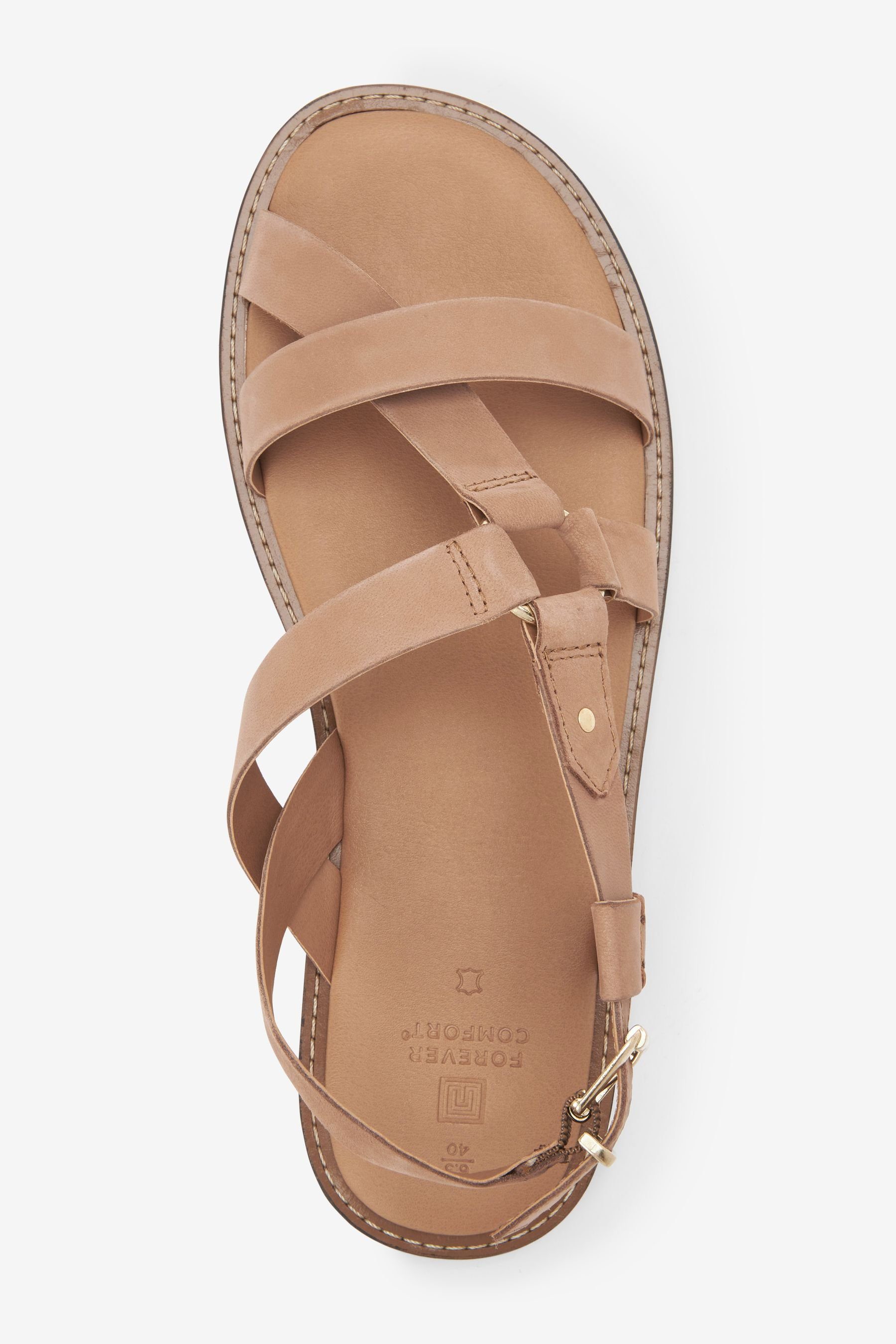 Next Forever Sandalen in Comfort® (1-tlg) asymmetrischem Sandale Tan Design Brown