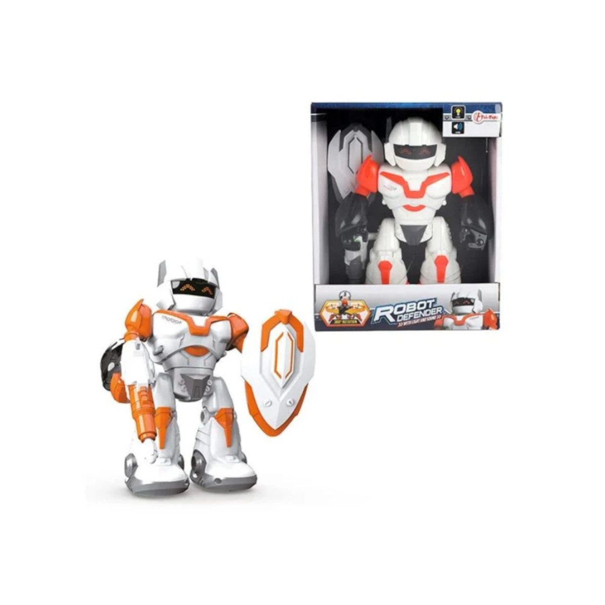 Toi-Toys Spielzeug-Auto Interaktiver Roboter Defender mit Licht und Ton