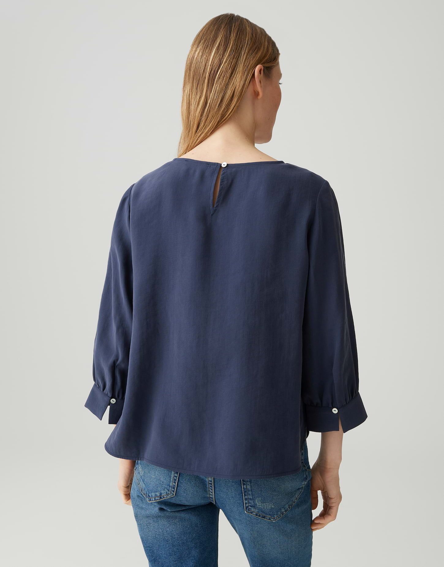 OPUS Shirtbluse Blusenshirt aus weichem Cotton Modal Mix Loose Fit