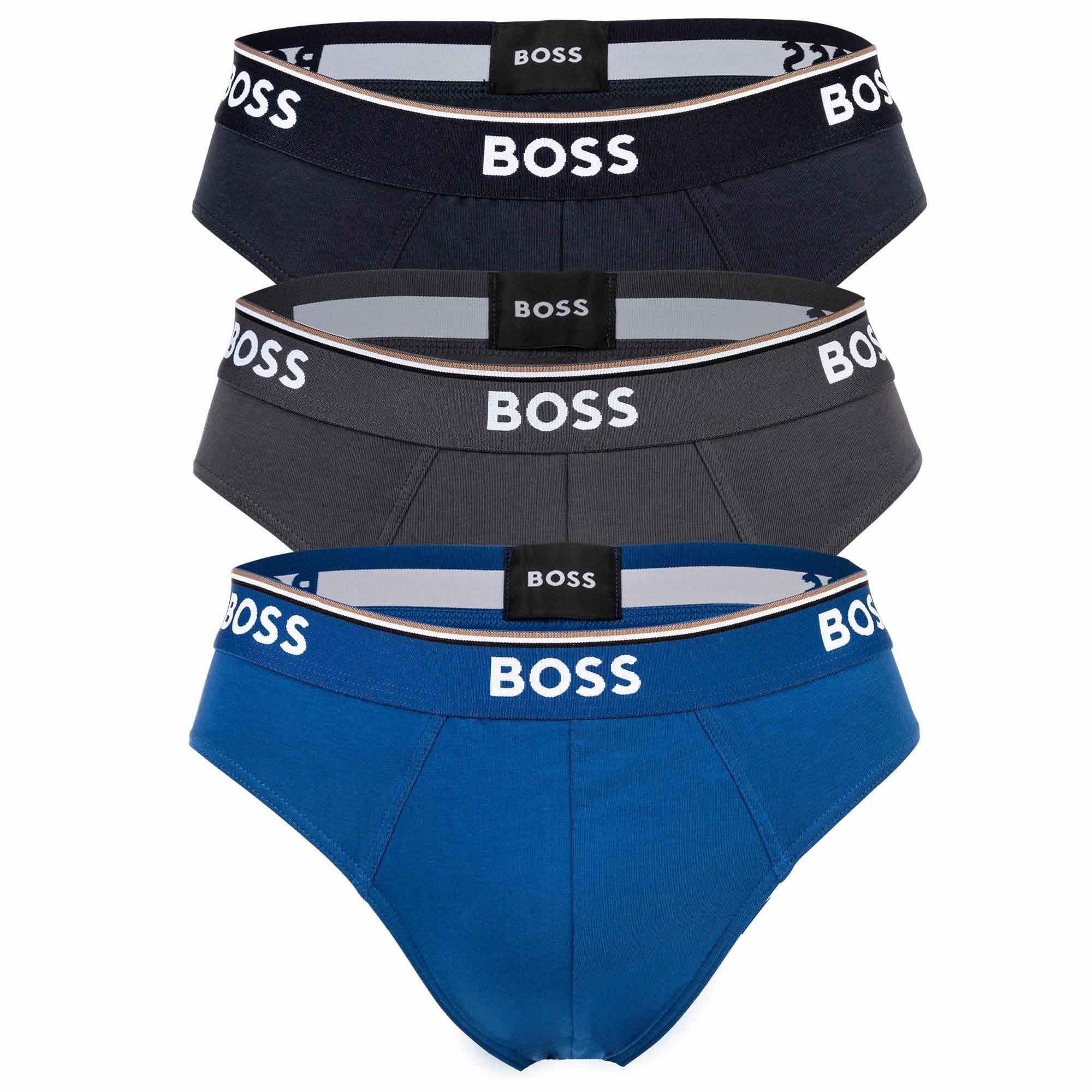 BOSS Slip »Herren Sportslip Cotton Stretch« (3 St) Minislip Brief Unterhose mit LogoBund, knapp