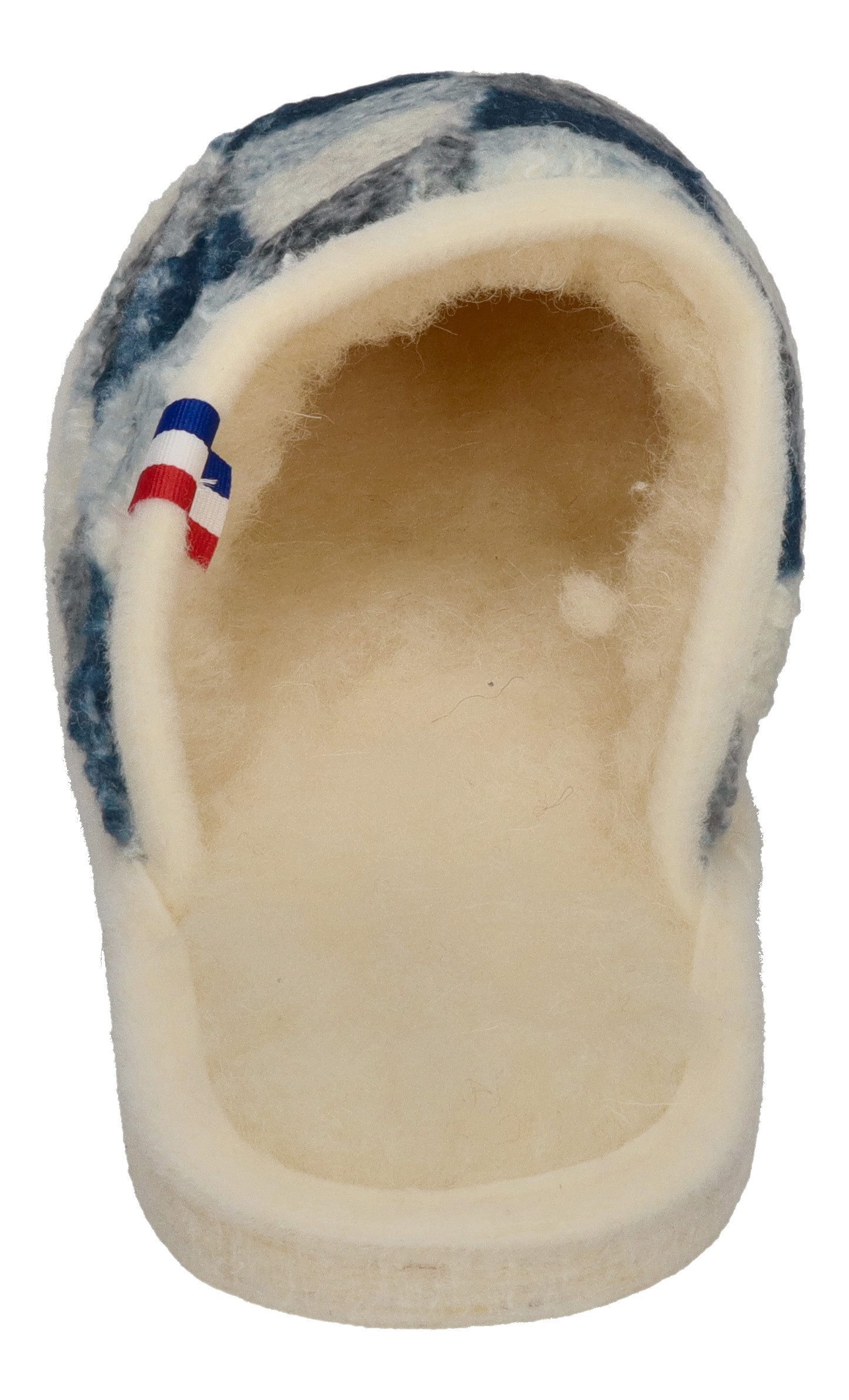 espadrij l´originale CHAUSSON WOOLCHECK Hausschuh Marine Check Big – Bild 5 von 5