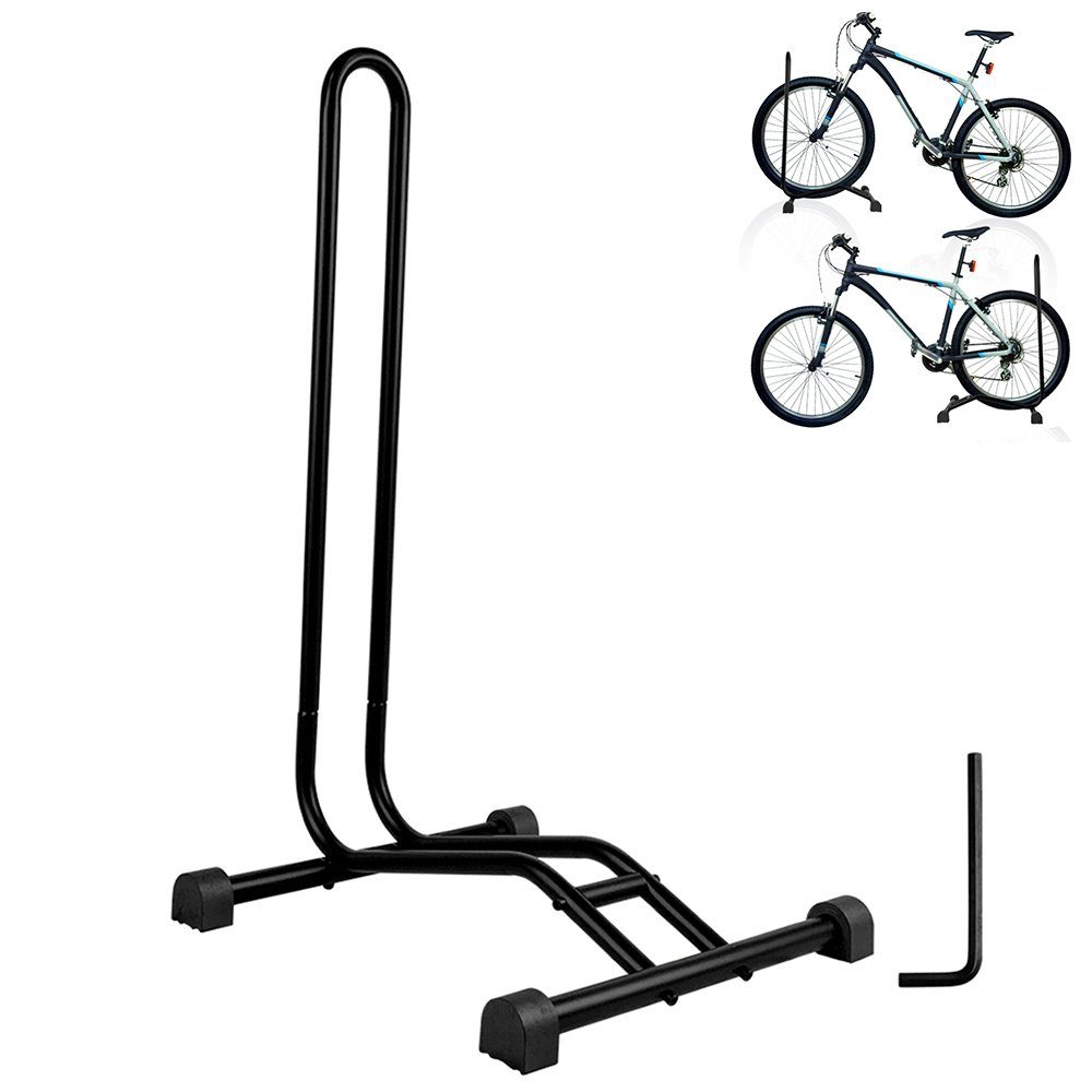 KAHOO Fahrradständer Fahrradhalter mit Haken, verstellbar, 43x39x74.5cm,  bis 50kg