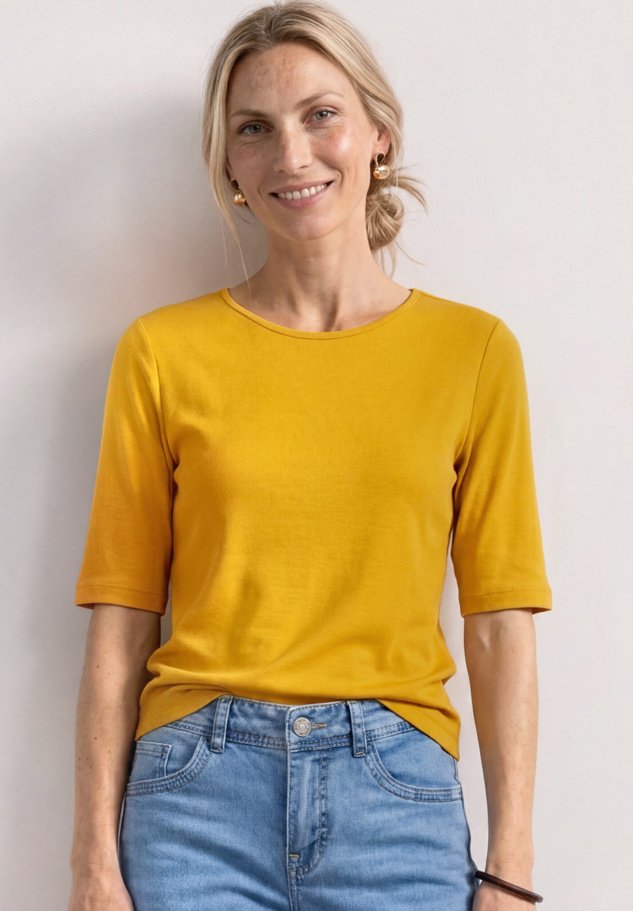 STREET ONE T-Shirt mit Rundhalsausschnitt