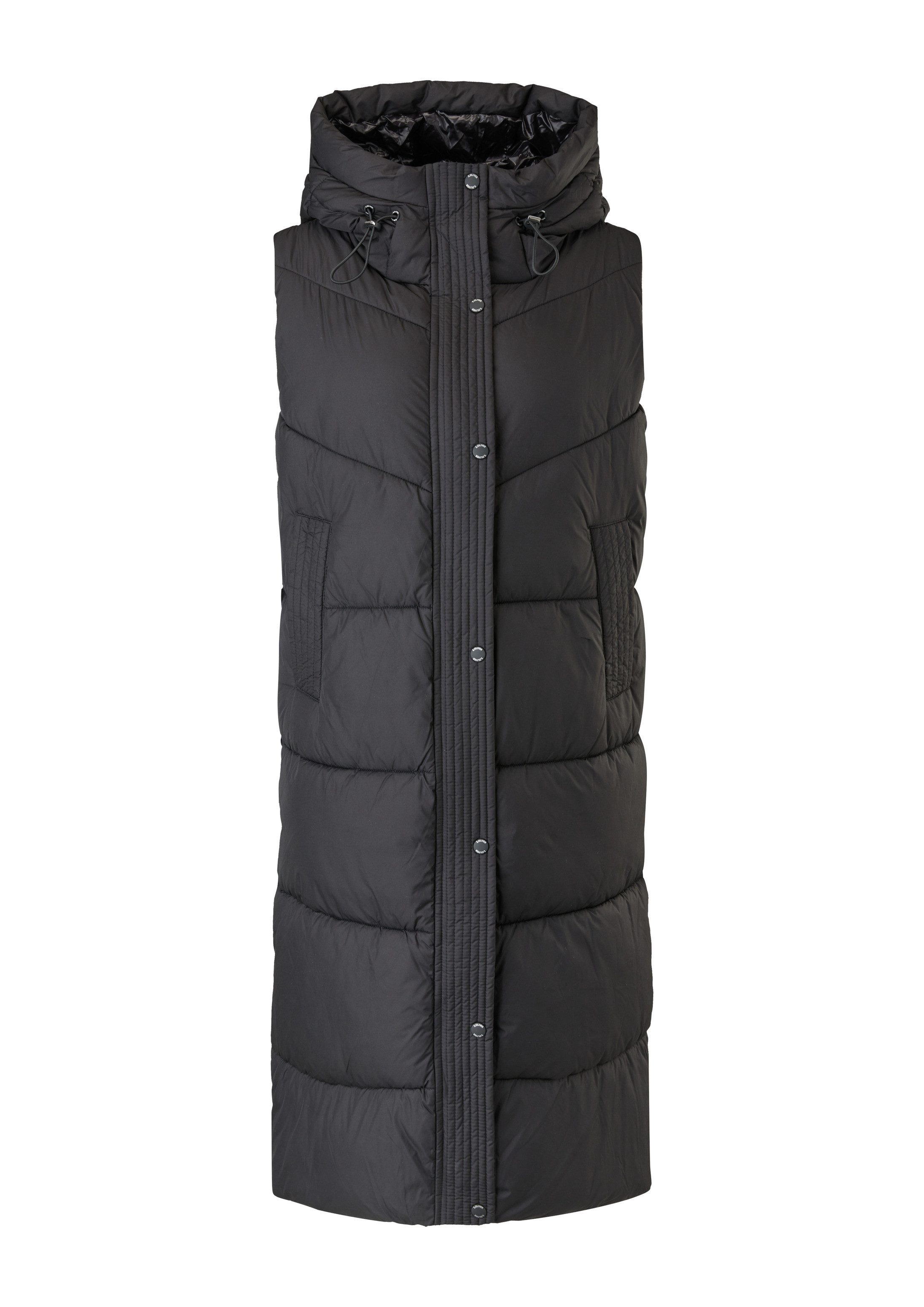 s.Oliver Outdoorjacke Outdoor-Weste Steppweste mit Kapuze 