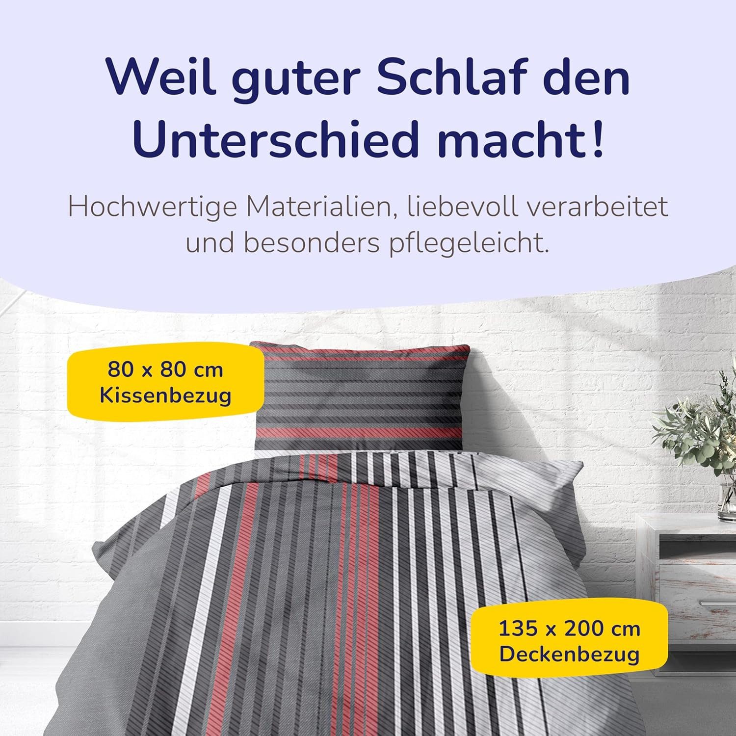 Träumschön Bettwäsche Bettwäsche Premium Baumwolle 135x200, günstig online kaufen