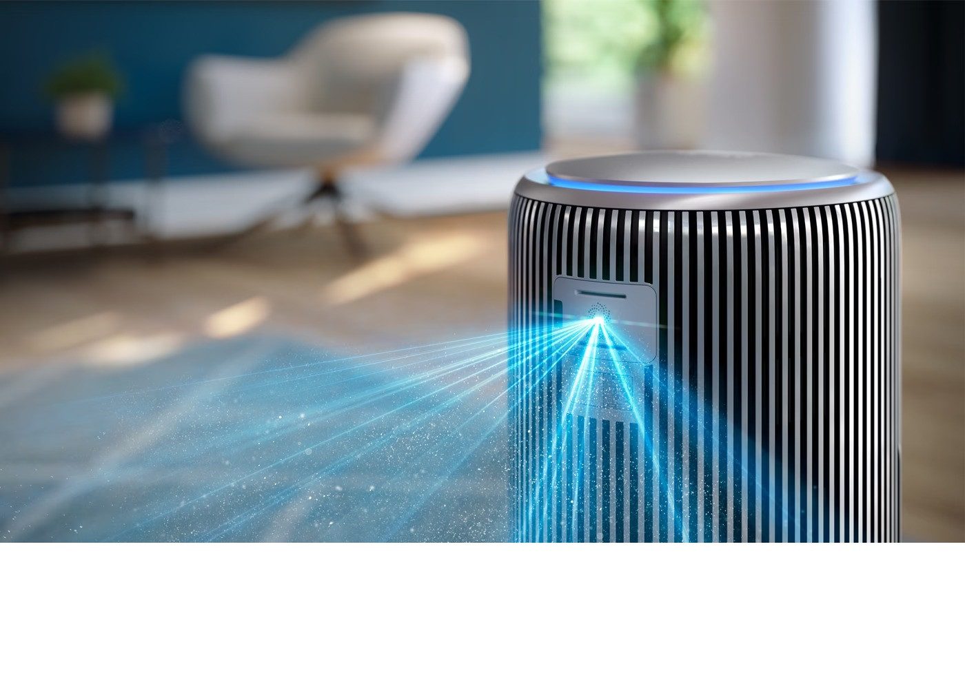 Philips Luftreiniger PureProtect Pro 4200 Series AC4220/12, für 120 m² Räume, HEPA 13, App leise, CADR 600m³/h