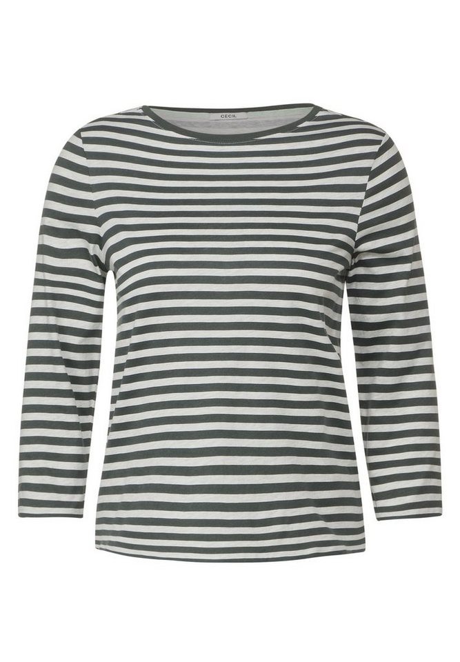 Cecil 3/4-Arm-Shirt mit U-Boot-Ausschnitt