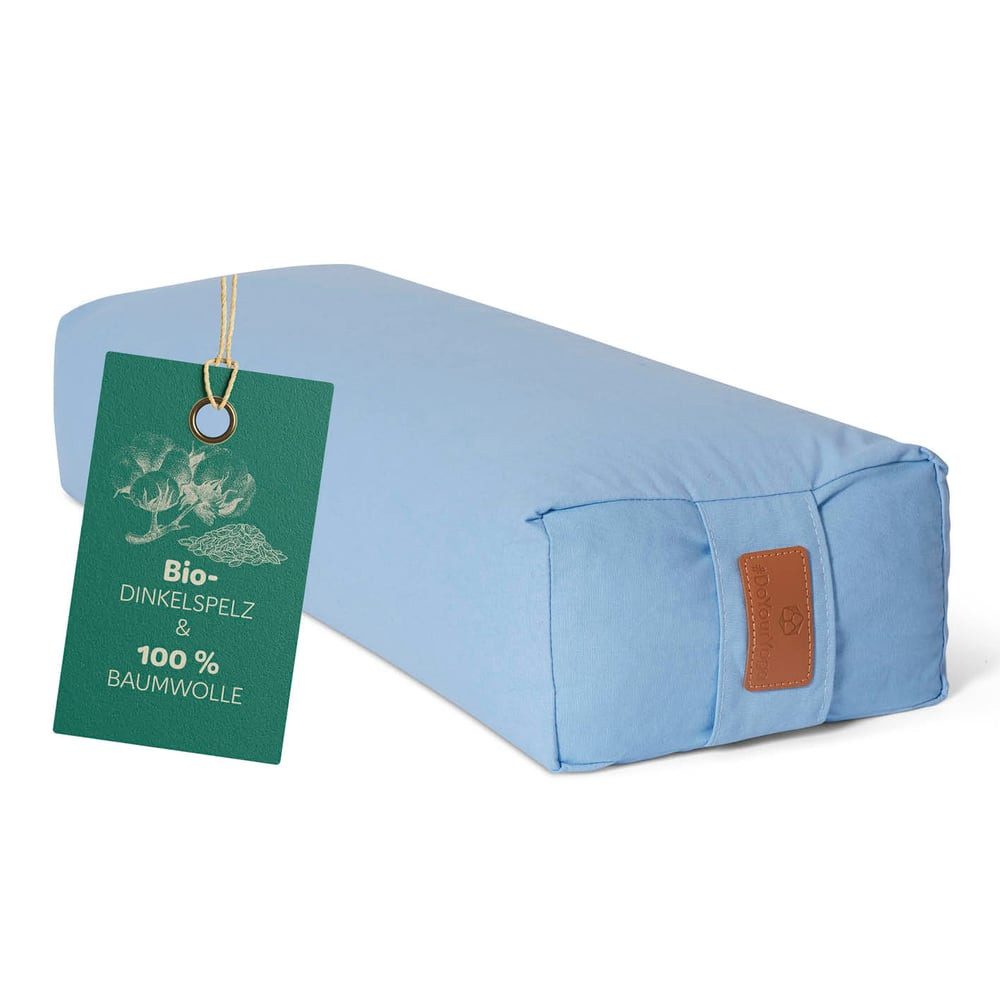 #DoYourYoga Yogakissen Yoga Bolster Paravati, gefüllt mit Bio-Dinkelspelz,Yogakissen 67x22x13cm