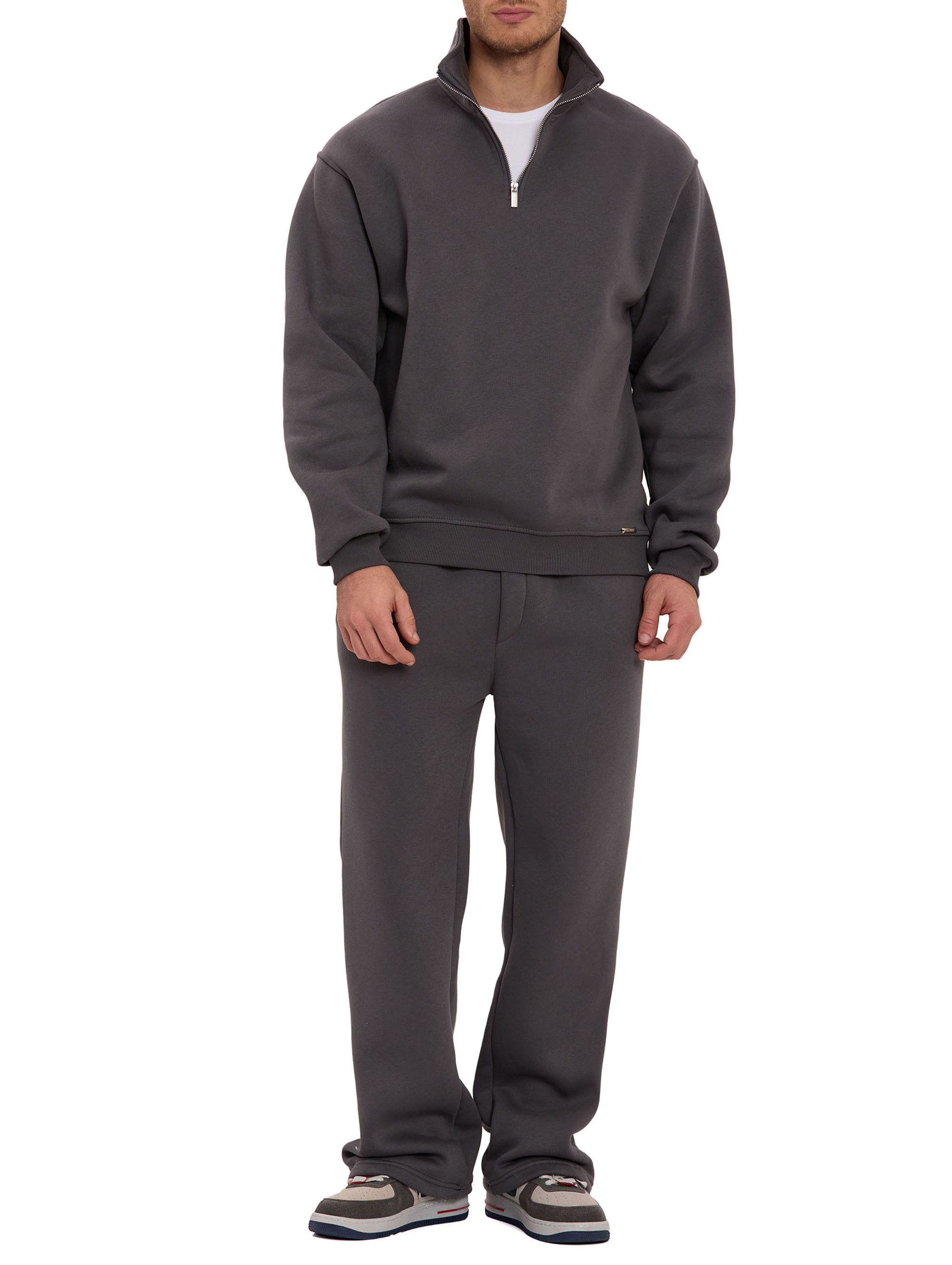 RedBridge Jogginganzug mit Stehkragen und Half Zip Pflegeleichte Loungewear (Set, 2-tlg)