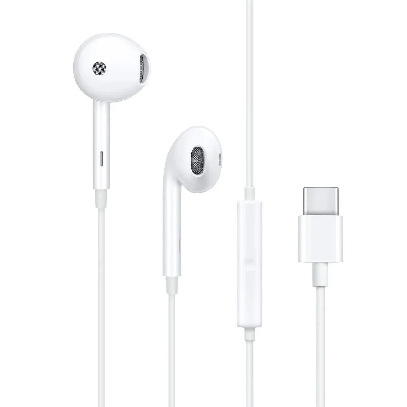Original Stereo-Set Kopfhörer MH135-3 USB Typ C In-Ear-Kopfhörer Weiß In-Ear-Kopfhörer