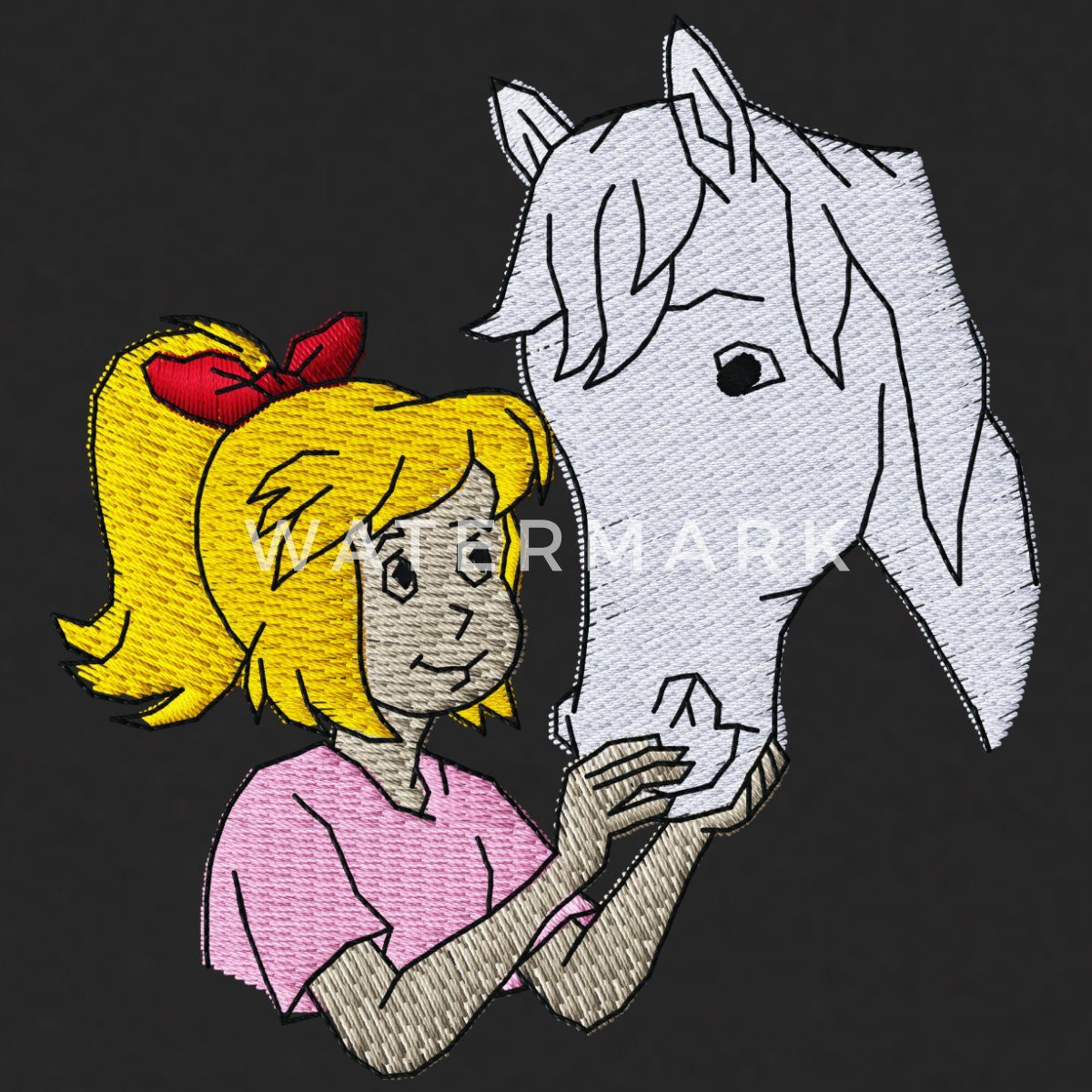Spreadshirt Hoodie Bibi & Tina Bibi und Sabrina Stick Unisex Hoodie (1-tlg)