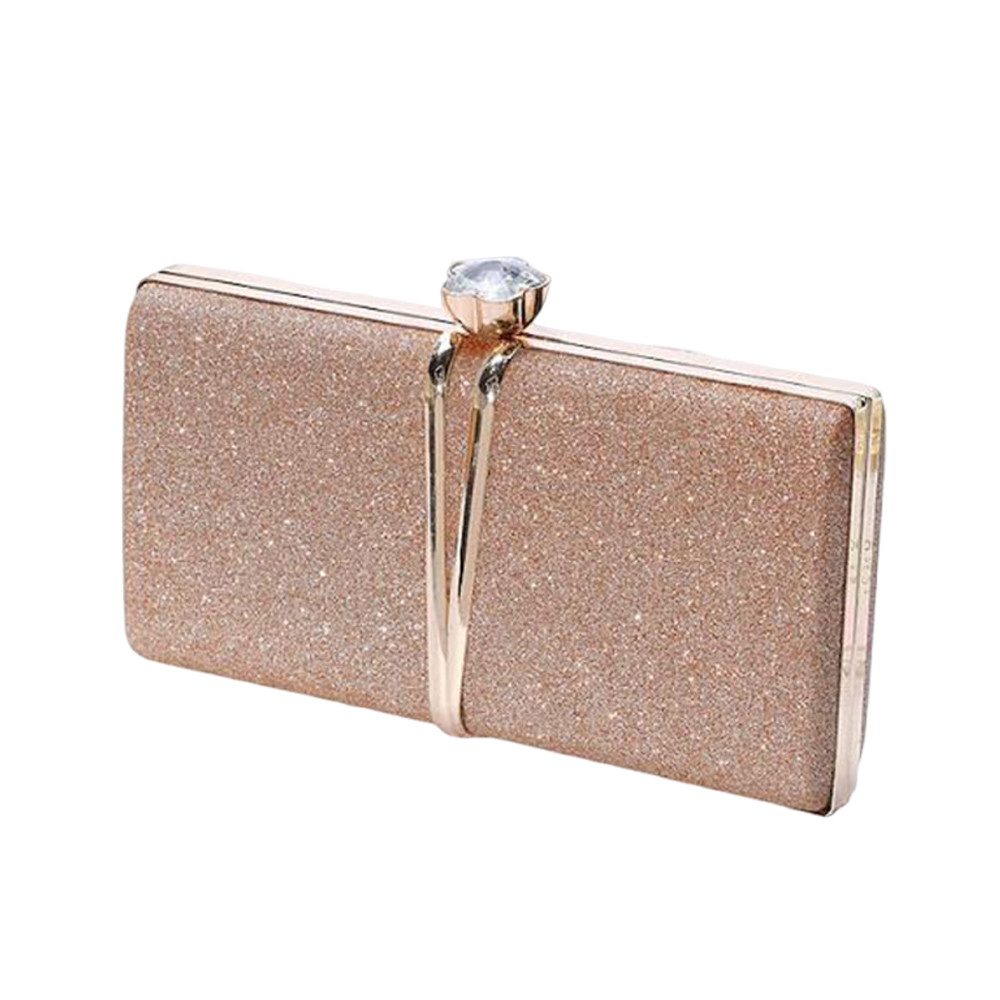 nsihing Abendtasche Clutch Elegante Handtasche für Hochzeiten & festliche Anlässe, Modische Umhängetasche mit Kette