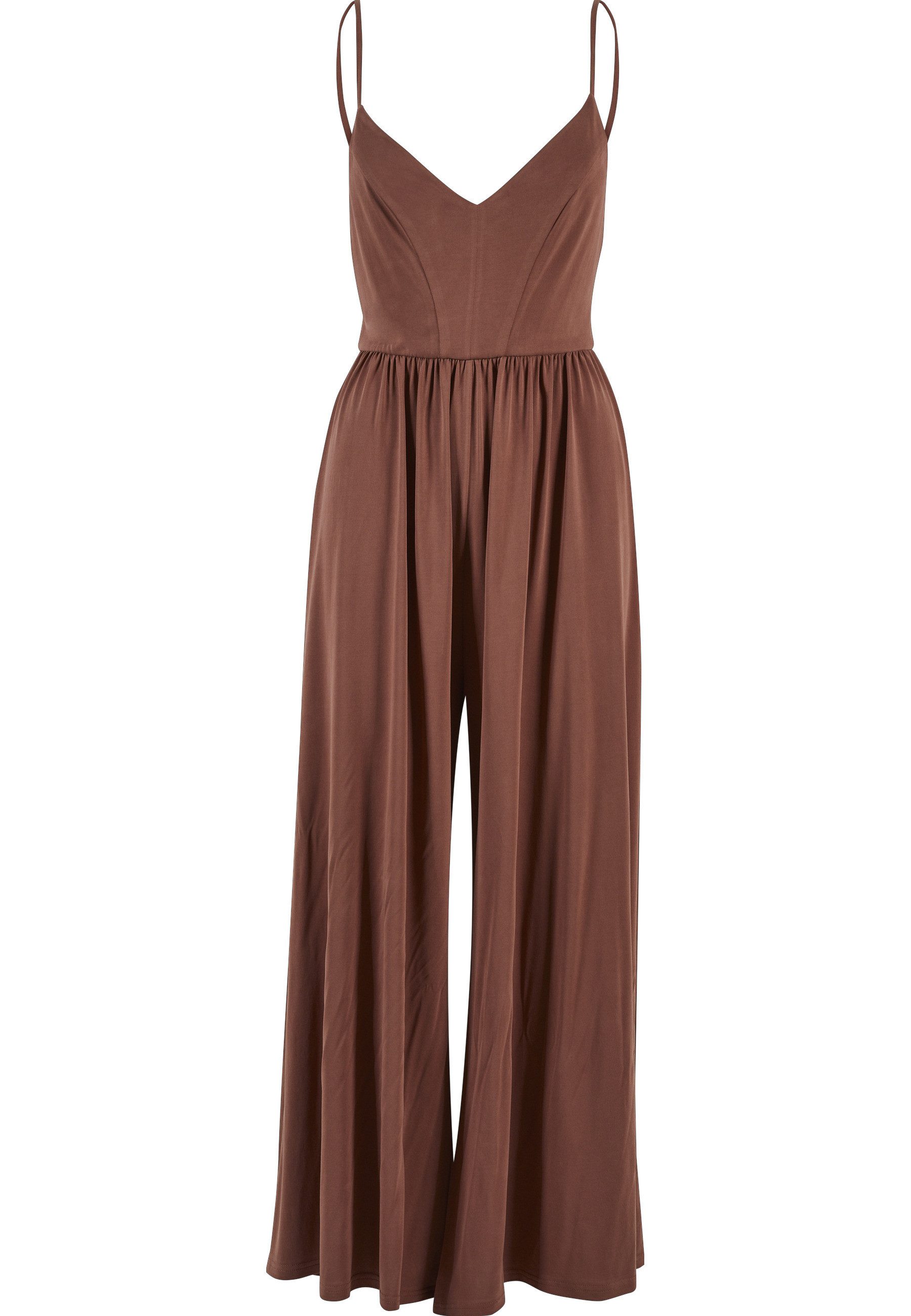 URBAN CLASSICS Jumpsuit Urban Classics Damen Ladies Modal Spaghetti Jumpsuit (1-tlg)