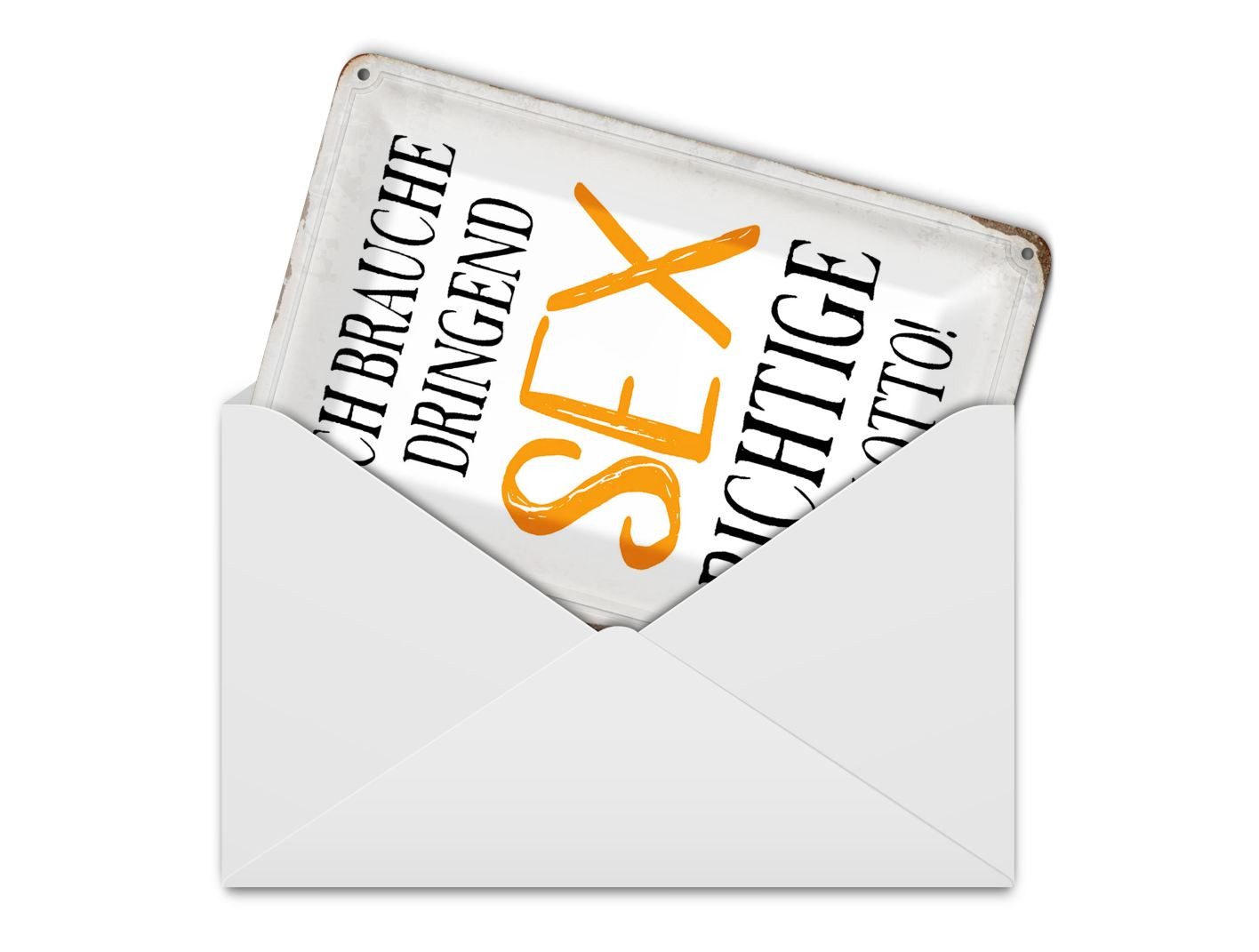 Femer GmbH Postkarte Spruch 10x14 cm ich brauche dringend Sex, unfrankiert