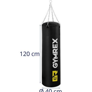 Gymrex Boxsack Boxsack gefüllt Punching Bag Punchingbag Boxsack hängend Sandsack