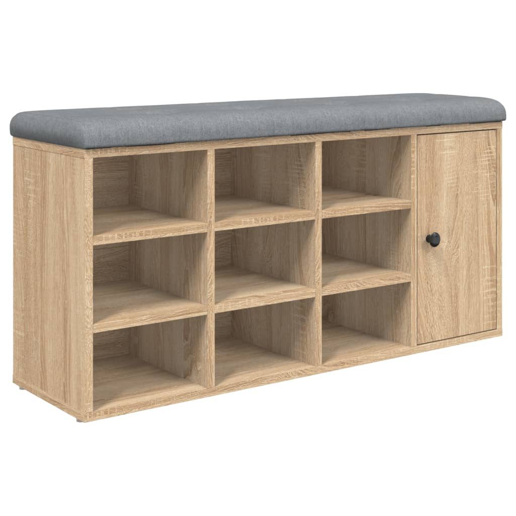 vidaXL Schuhbank NA Schuhbank Sonoma Eiche 102x32x50 cm Spanplatte