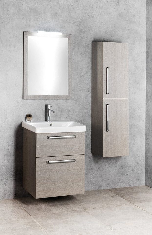 Sapho Waschbeckenunterschrank THEIA Unterschrank 46,4x70x44,2cm, 2xSchublade, Eiche Alabama Sapho-TH050-2222
