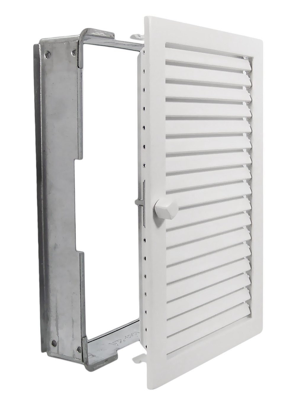 CB-TEC Lüftungsgitter Warmluftgitter WGHK 2335 W Hochkant Weiss 230x350 Lüftungsgitter, Regulierbare Lamellen