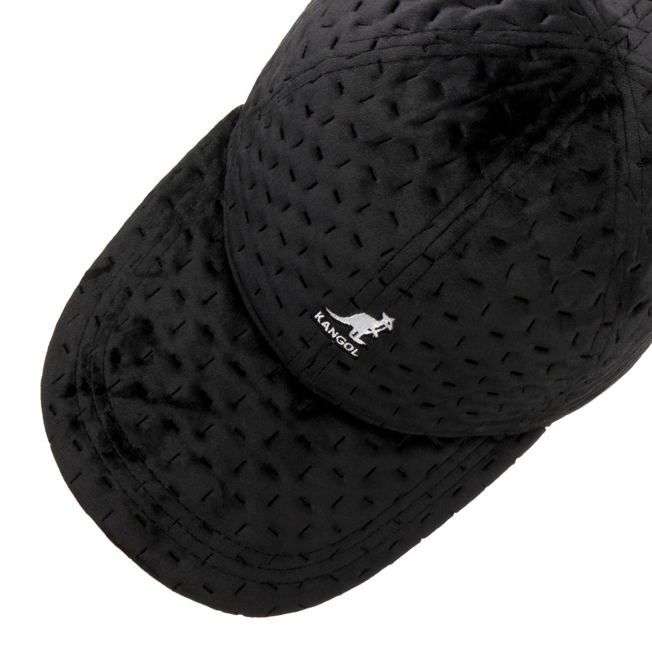 Baseball Basecap Schirm Kangol (1-St) schwarz Cap mit