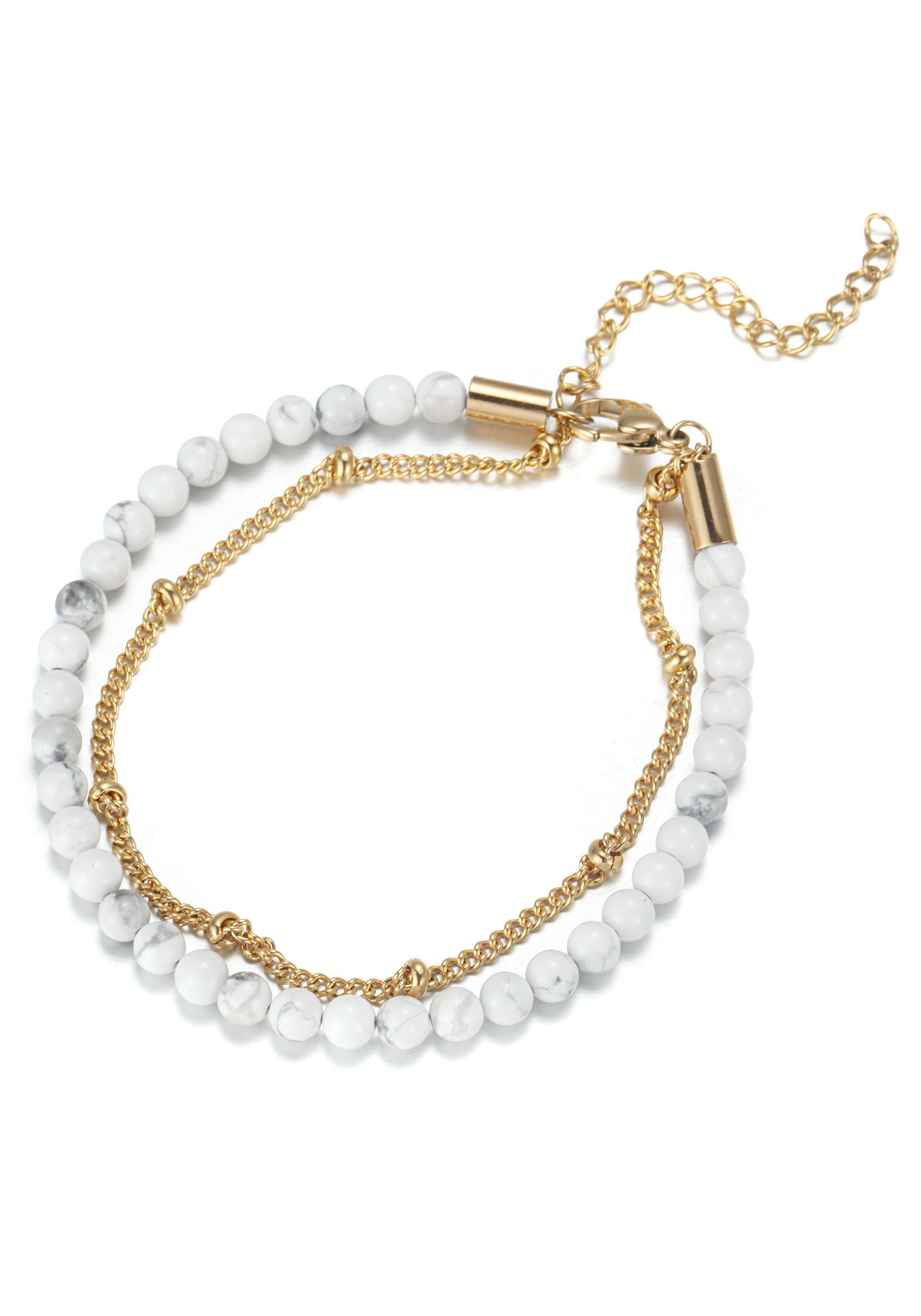 Firetti Fußkette Ювелирные изделия Geschenk KörperSchmuck, mit Türkis, Achat oder Dumortierit