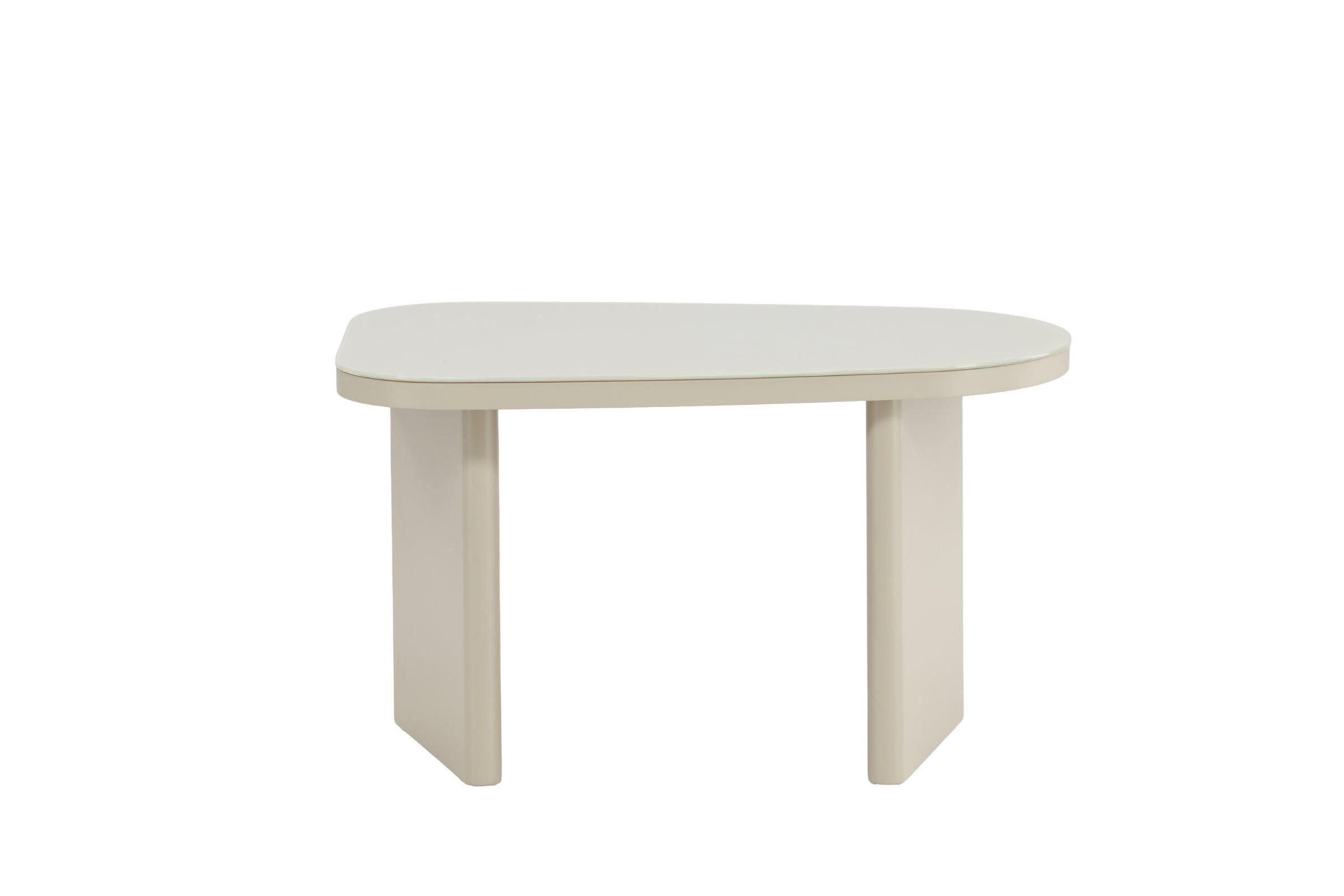 Venture Home Couchtisch Grönvik Beistelltisch weiß Nachttisch beige. (1-St)