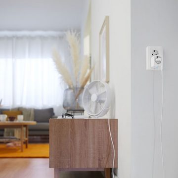Kunstbaum Smart Plug in Weiß inkl. Powermeter, WiZ, Höhe 5,9 cm, Funk Systemlösungen