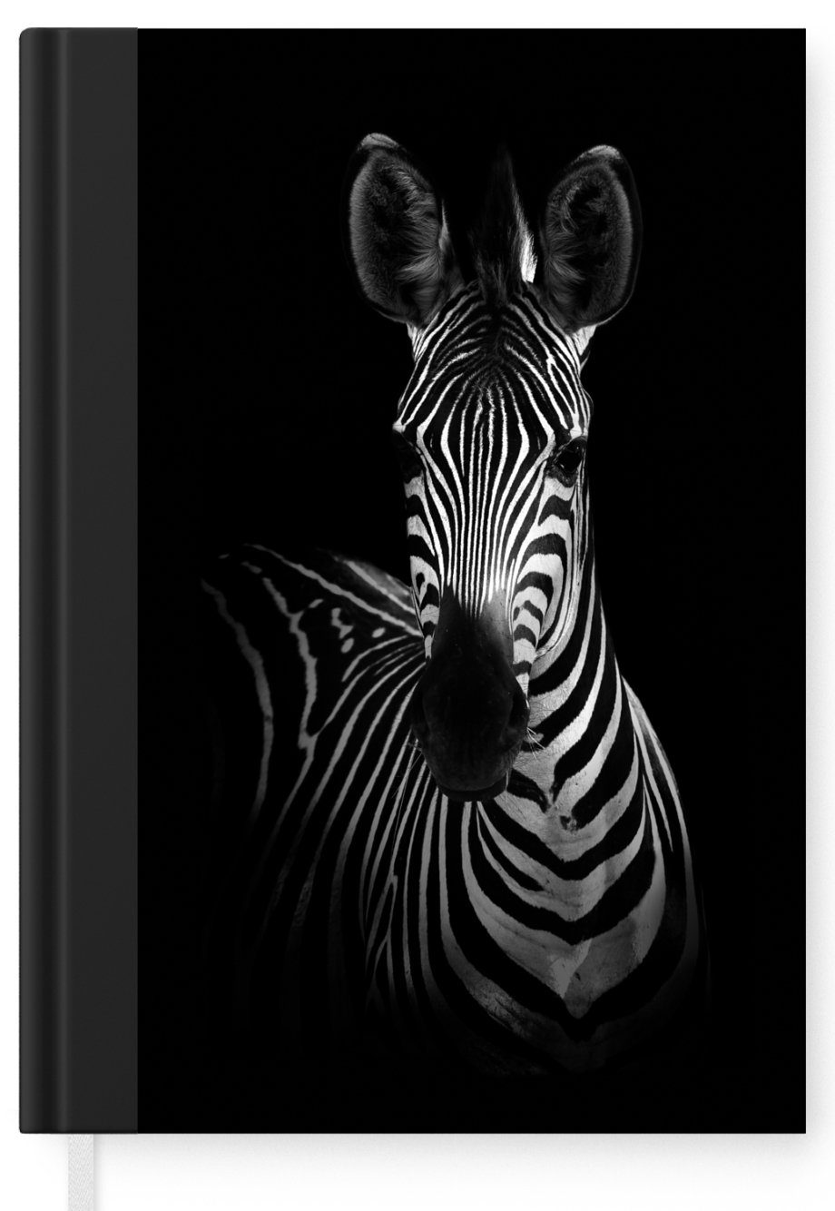 A5, - - Tagebuch, Merkzettel, Zebra Seiten, 98 MuchoWow Tiere Journal, Safari Schwarz, - Notizheft, Haushaltsbuch Notizbuch