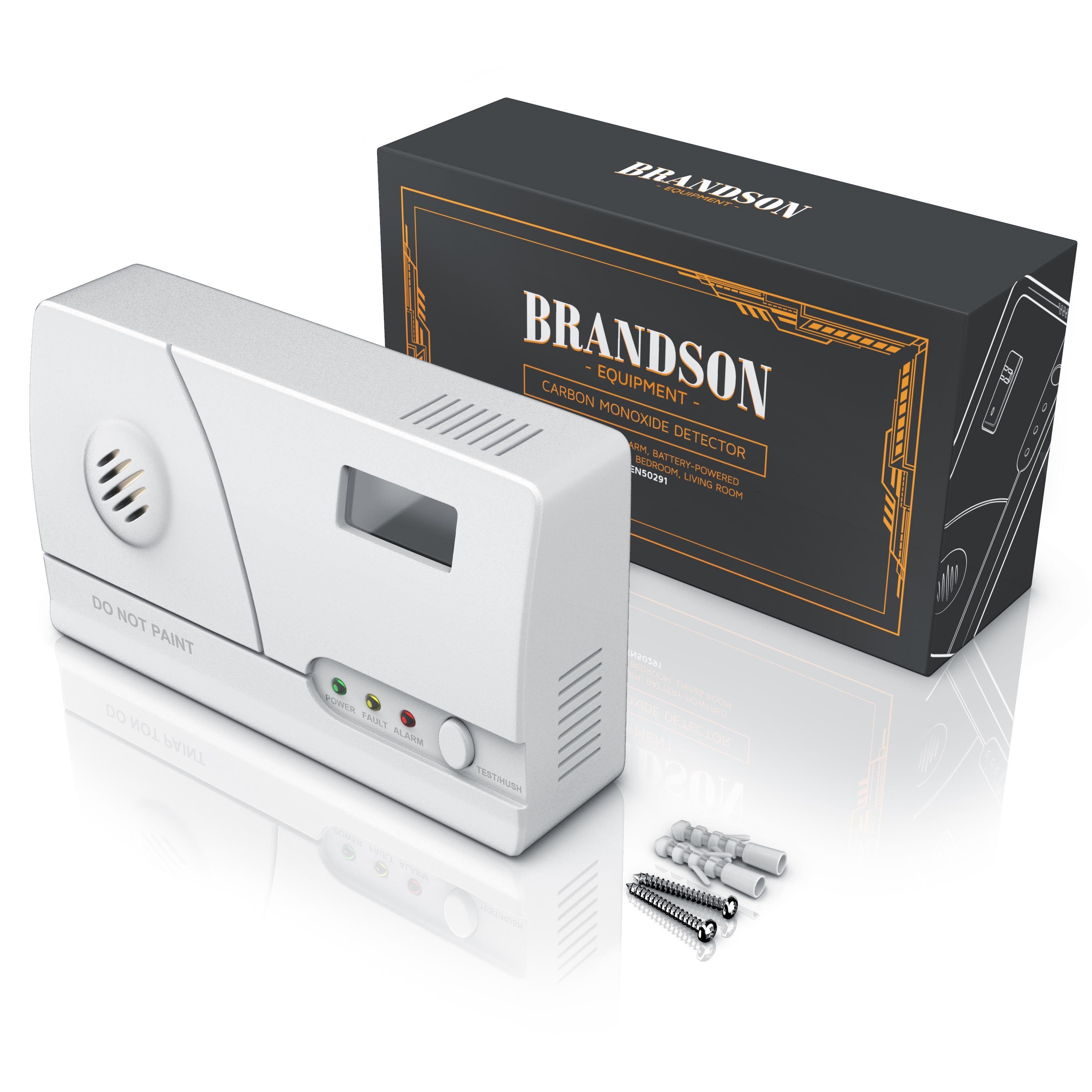 Brandson Kohlenmonoxidmelder mit LCD-Display - CO Melder mit Figaro-Gassensor CO-Melder (mit Langzeitmessung und Alarm, für Wohnung, Haus und Camping) – Bild 3 von 5