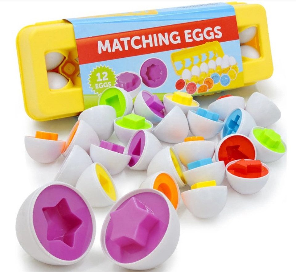 DOPWii Lernspielzeug 12 Stücke Smarte Ei-Puzzle-Spielzeug günstig online kaufen