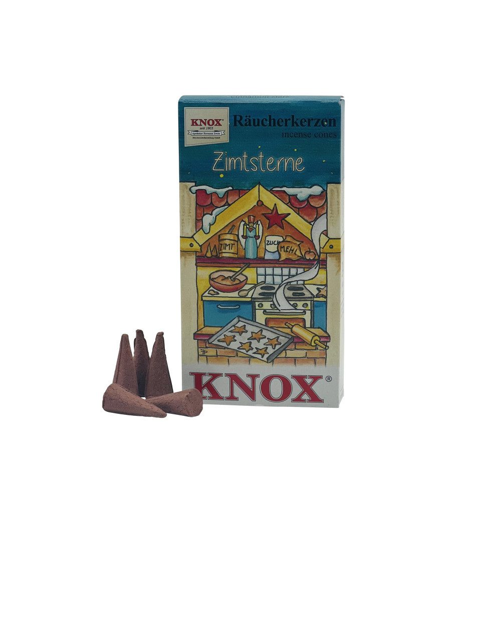 KNOX Räucherhaus Knox Räucherkerzen Weihnachtsbäckerei Zimtsterne -