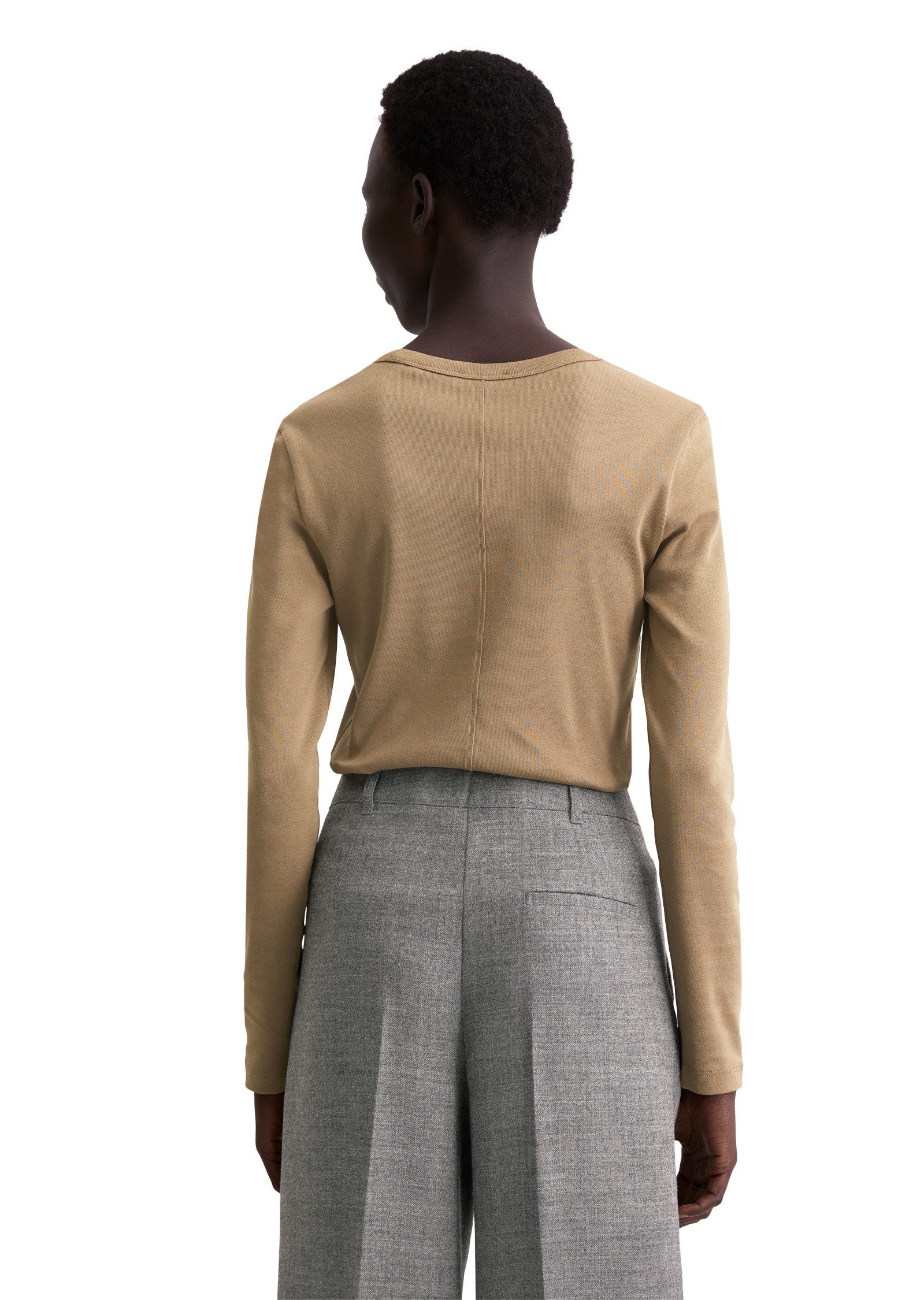 Marc O'Polo Langarmshirt aus reiner Bio-Baumwolle