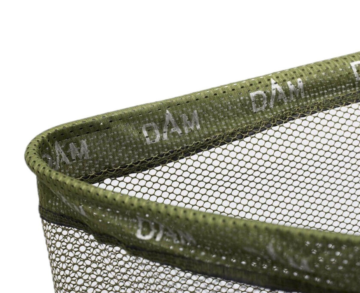 DAM Fishing Angelkescher Crosspower Landing Net 3 teilig Tele Kescher gummiertes Netz 4 Größen, faltbarer Kopf, Gummibeschichtetes Netz, Kompakte Transportgröße