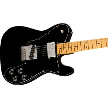 Fender E-Gitarre, American Vintage II 1977 Telecaster Custom MN Black - E-Gitarre