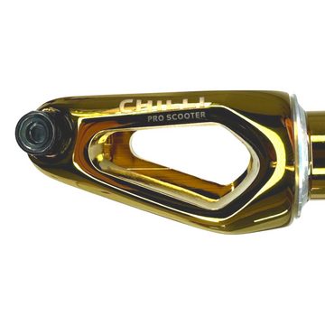 Chilli Stuntscooter Chilli Pro Scooters Slim Cut Stunt-Scooter Fork HIC Kit + Headset Gold