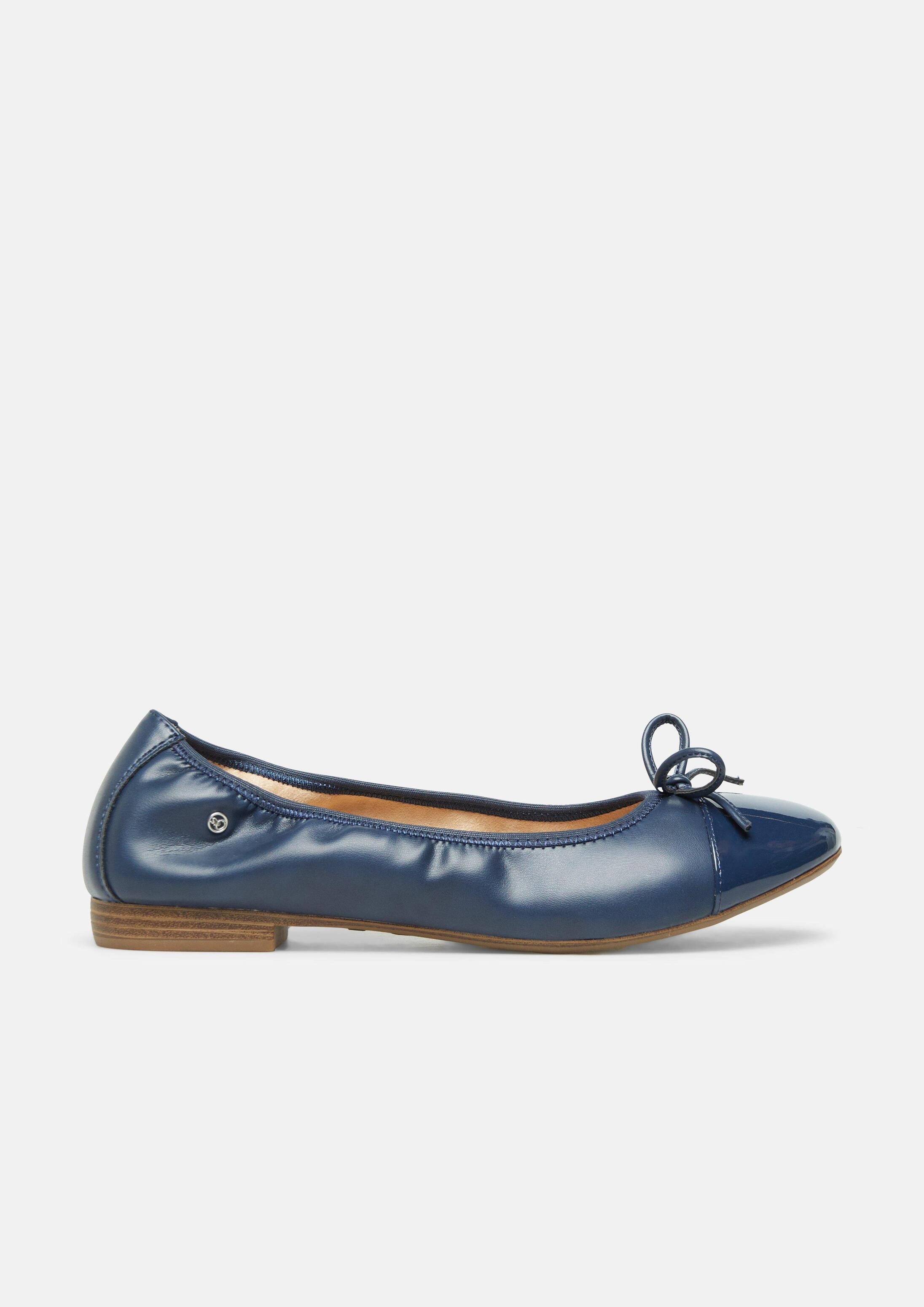 s.Oliver Ballerinas Ballerina Kunstleder-Ballerinas mit Schleife