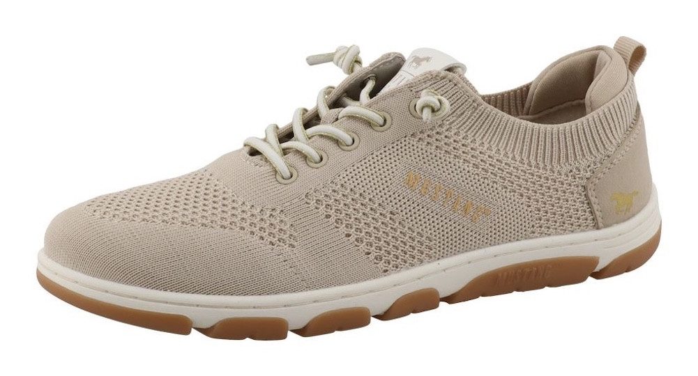 Mustang Shoes Sue Slip-On Sneaker Freizeitschuh, Halbschuh, Slipper mit Logoschriftzügen
