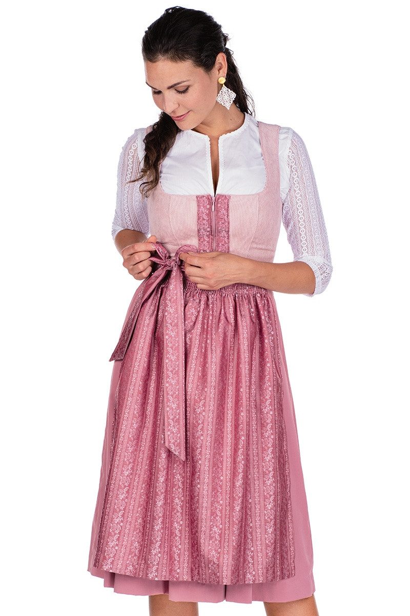 Spieth & Wensky Dirndl Cord Dirndl 2tlg. - ASMARA - rosé/altrosa/beere günstig online kaufen