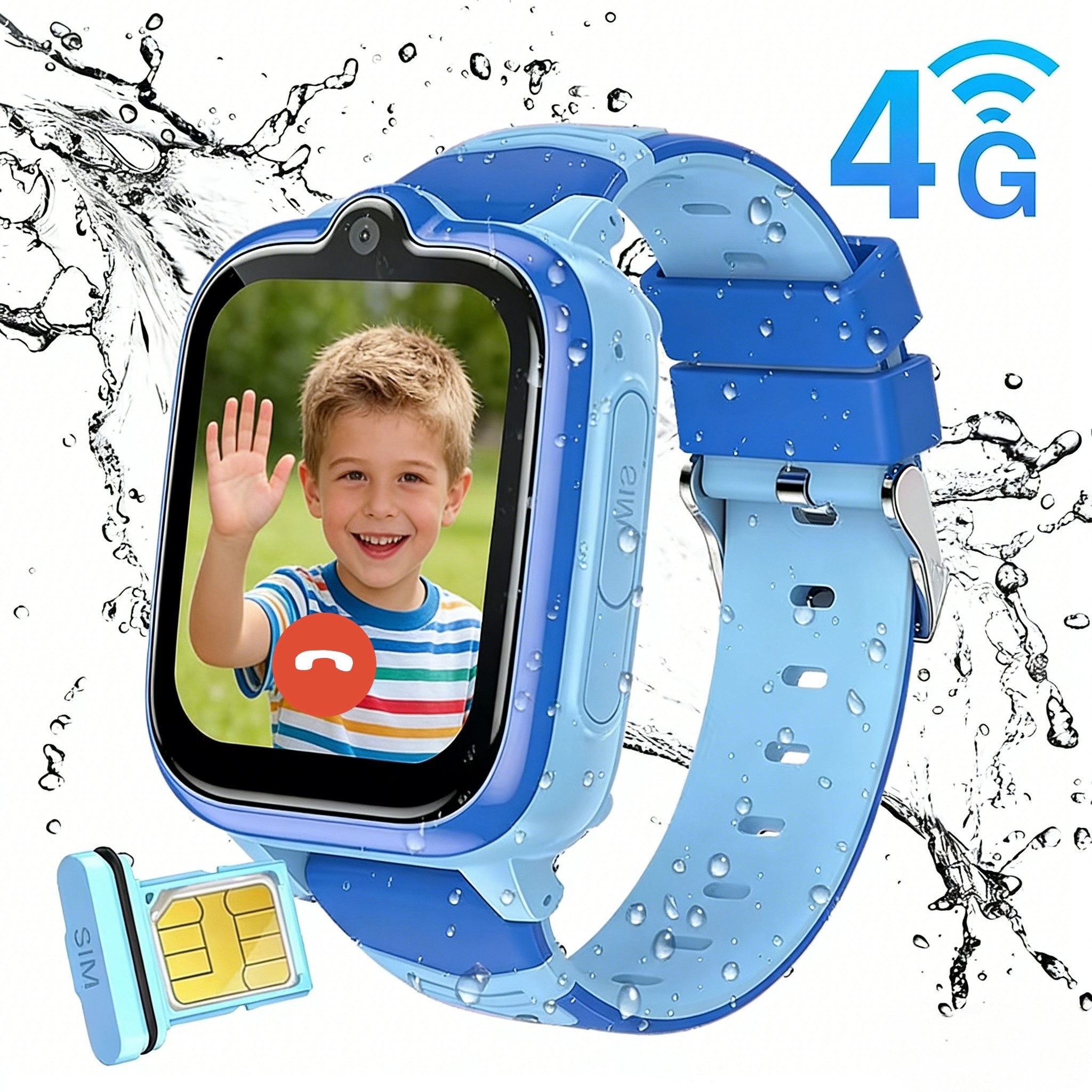 blackview Z10 Kinder Smartwatch mit 4G GPS: SOS, Videoanruf, Schulmodus, IP67 Smartwatch (1,83 Zoll), 1,83", 8GB, GPS+LES+WiFi, 4G-LTE, IP67, SOS, Bluetooth