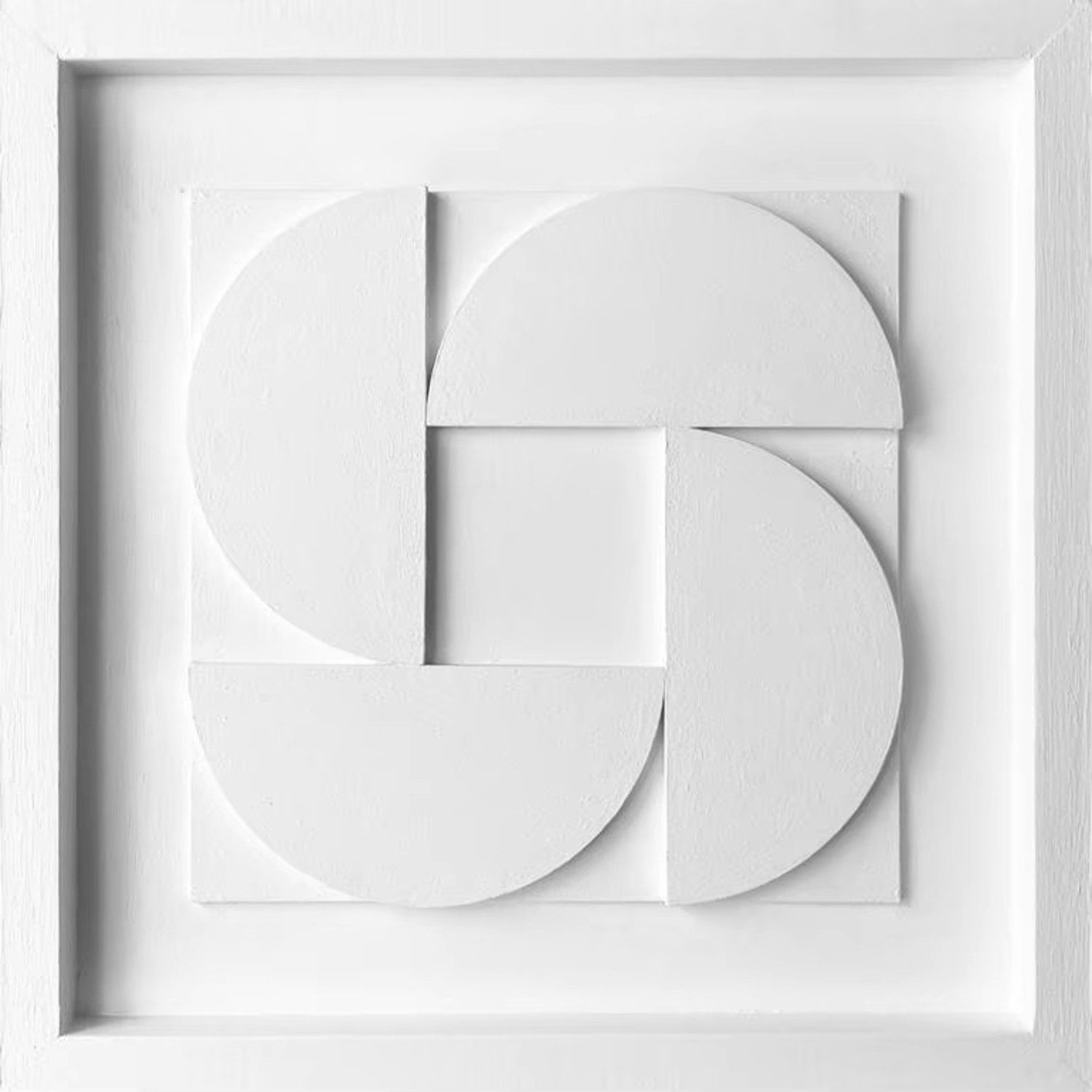TPFLiving Kunstdruck OHNE RAHMEN, Abstrakte 3D Motife - Geometrische Formen und Linien - (Leinwandbild XXL), Farben: Farben: rot, gelb, blau, beige -Größe: 15x15cm
