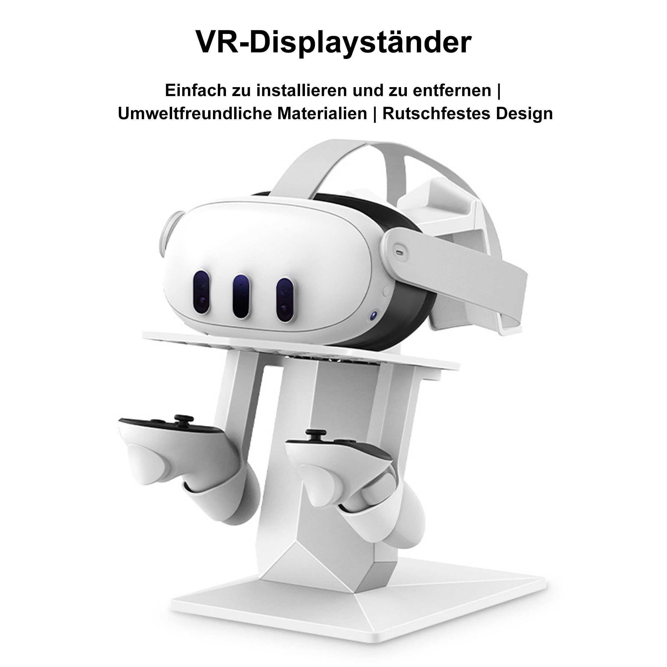 KINSI Konsolen-Standfuß PS VR2 Tischaufsteller, Horizontaler Ständer, stabil, für PS Konsole, (VR Headset Halterung Zubehör, Controller Halterung) – Bild 2 von 5