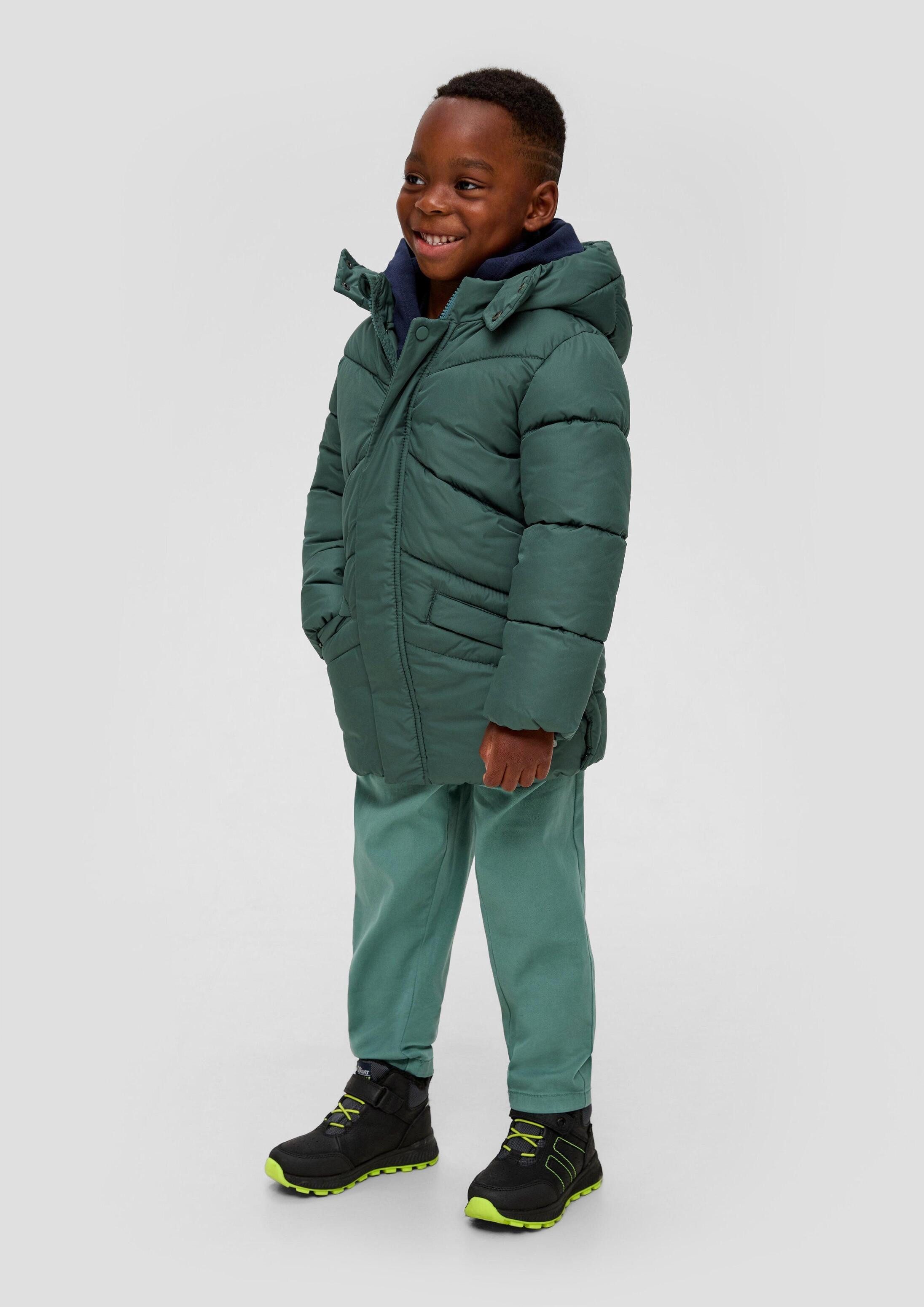 s.Oliver Wintermantel Outdoor-Mantel Steppjacke mit Fleece-Futter