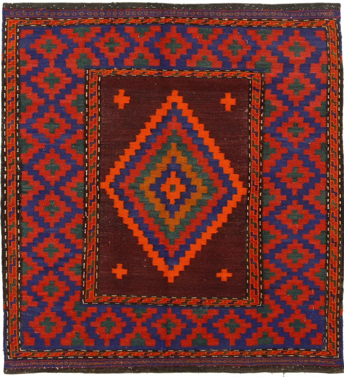 Quadratisch, Kelim Höhe: mm Orientteppich Antik rechteckig, Orientteppich Nain Afghan Trading, Handgewebter 122x129 3